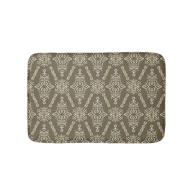 Ethnic Hand plockade Boho Tile Badrumsmatta (Framsidan)