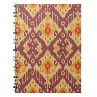 Ethnic Ikat Chevron: Traditionell bakgrund Anteckningsbok