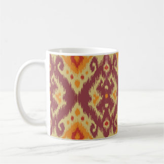 Ethnic Ikat Chevron: Traditionell bakgrund Kaffemugg