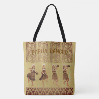 Ethnic, Indonesia Dancer Totebag Tygkasse