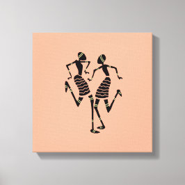 Ethnic, Kenyan African Art, Carnival Dance Canvastryck