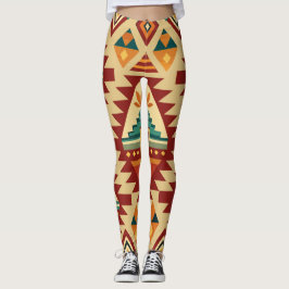 Ethnic Motifs Retro Anpassningsbar Mönster Leggings