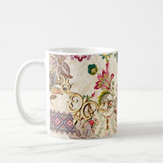Ethnic Mughal Blommigt Paisley Kaffemugg