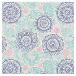 Ethnic Paisley Mönster Tyg