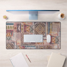 Ethnic Patchwork Desk Mat