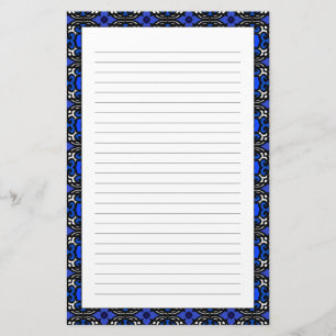 Ethnic Pattern with Turkish Motifs Brevpapper