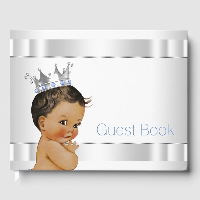 Ethnic Prince Baby Shower Guest Bok (Framsida)