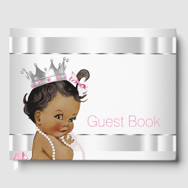 Ethnic Princess Baby Shower Guest Bok (Framsida)