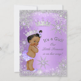 Ethnic Princess Baby Shower Lavender Wonderland Inbjudningar
