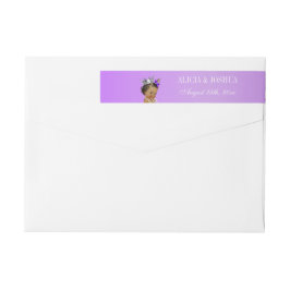 Ethnic Princess Lavender Baby Etikettband