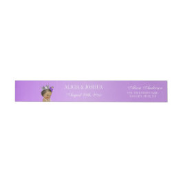Ethnic Princess Lavender Baby Etikettband