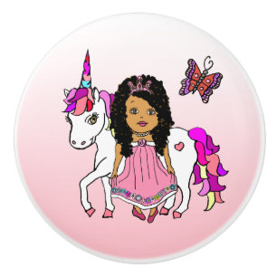 Ethnic Princess och Unicorn Knopp