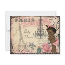 Ethnic Princess Paris Eiffel Torn Baby Shower