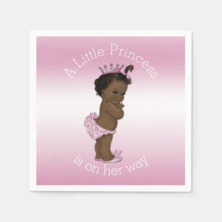Ethnic Rosa Little Princess Baby Shower Pappersservett