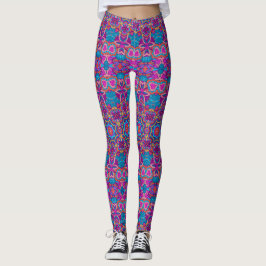 Ethnic Seamless Mönster Women Leggings