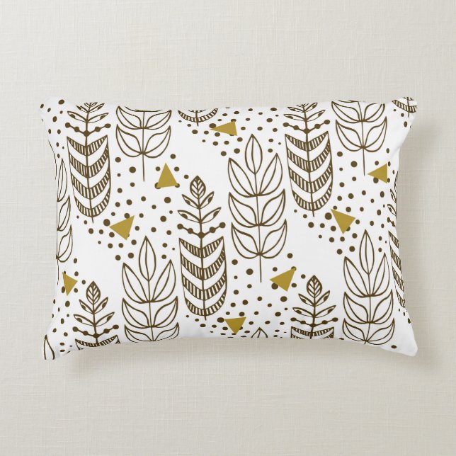 Ethnic seamless pattern with stylish trees. Endles Prydnadskudde (Framsidan)