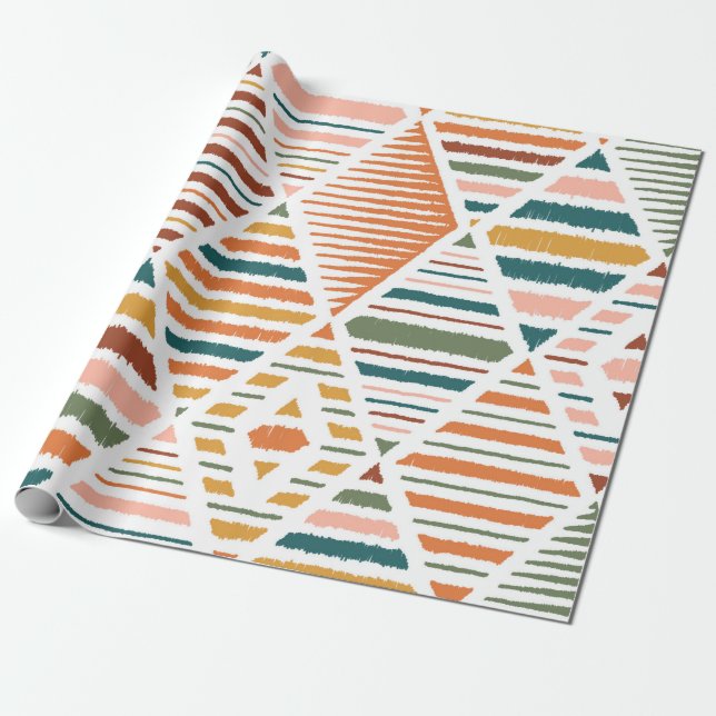 Ethnic Tribal Argyle Seamless Pattern. Traditional Presentpapper (Utrullad)