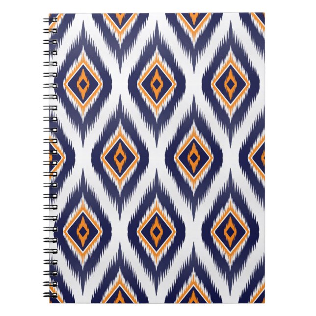 Ethnic Tribal Motif: Ikat Mönster. Anteckningsbok (Framsidan)