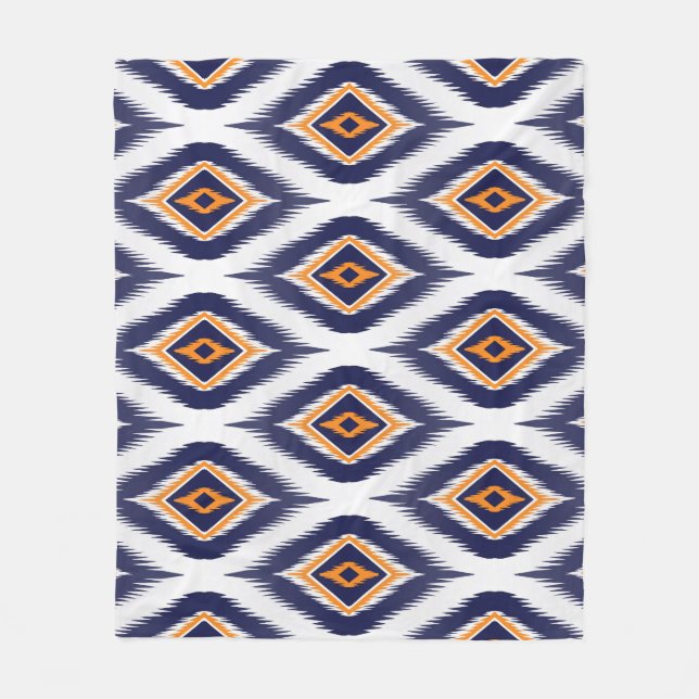 Ethnic Tribal Motif: Ikat Mönster. Fleecefilt (Framsidan)