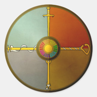 Ethnis Wheel Sticker Runt Klistermärke