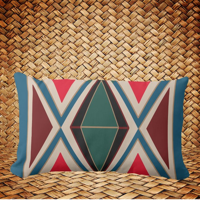 Ethno-Blau Outdoor Kissen Boho wetterfest Lumbarkudde (Skapare uppladdad)