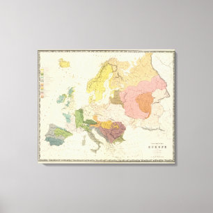 Ethnographic Europa Canvastryck