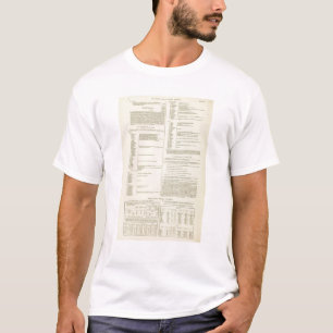 Ethnographic karta av Storbritannien och Irland T-shirt