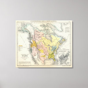 Ethnographs av Nordamerika Canvastryck