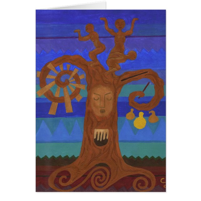 EthnomusicoloTree: Zimbabwe Hälsningskort (Framsidan)