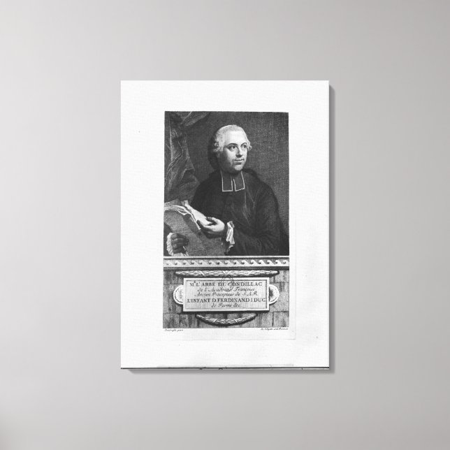 Etienne Bonnot de Condillac Canvastryck (Framsida)