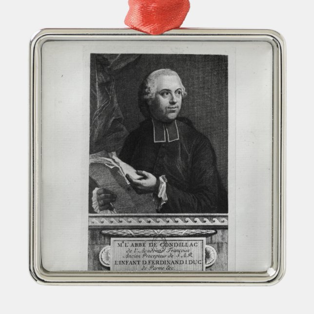 Etienne Bonnot de Condillac Julgransprydnad Metall (Framsidan)