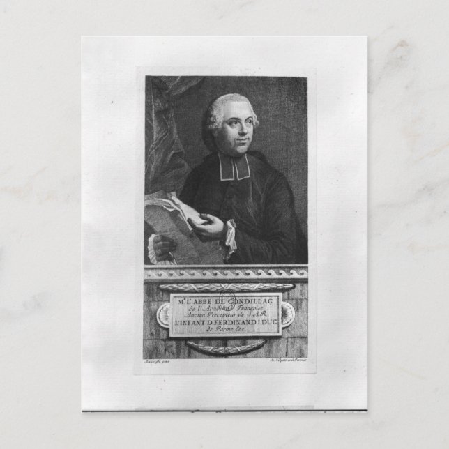 Etienne Bonnot de Condillac Vykort (Framsida)