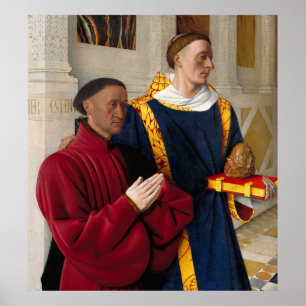 ’Etienne Chevalier with St. Stephen’ Poster