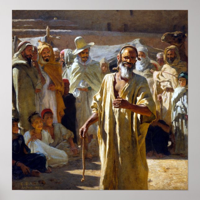 Etienne Dinet the Snake Charmer Poster (Framsidan)