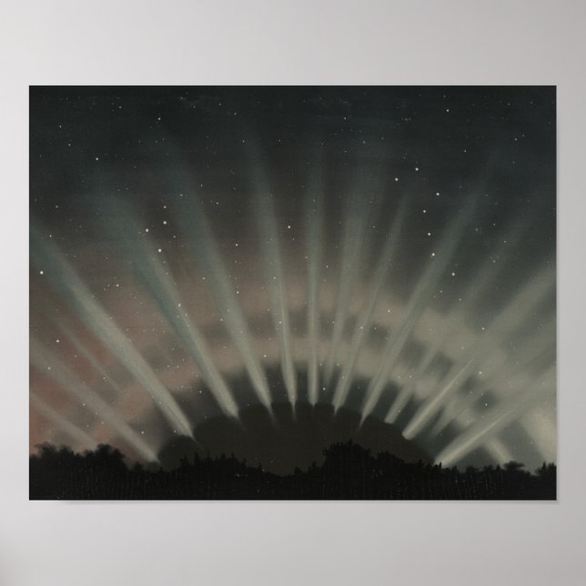 Etienne Leopold Trouvelot - Aurora Borealis Poster (Framsidan)