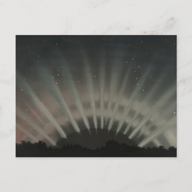 Etienne Leopold Trouvelot - Aurora Borealis Vykort (Framsida)