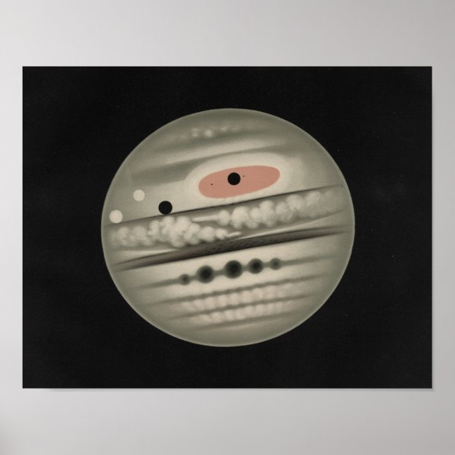 Etienne Leopold Trouvelot - Planet Jupiter Poster (Framsidan)