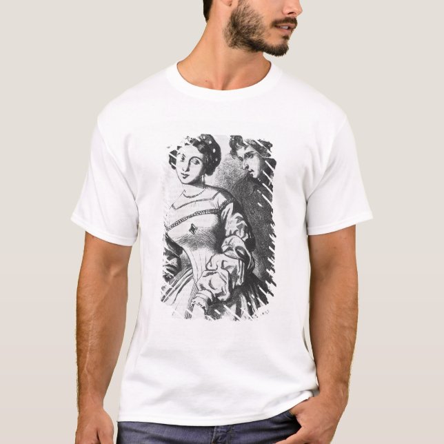 Etienne Lousteau som talar till en aktris T Shirt (Framsida)