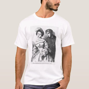 Etienne Lousteau som talar till en aktris T Shirt