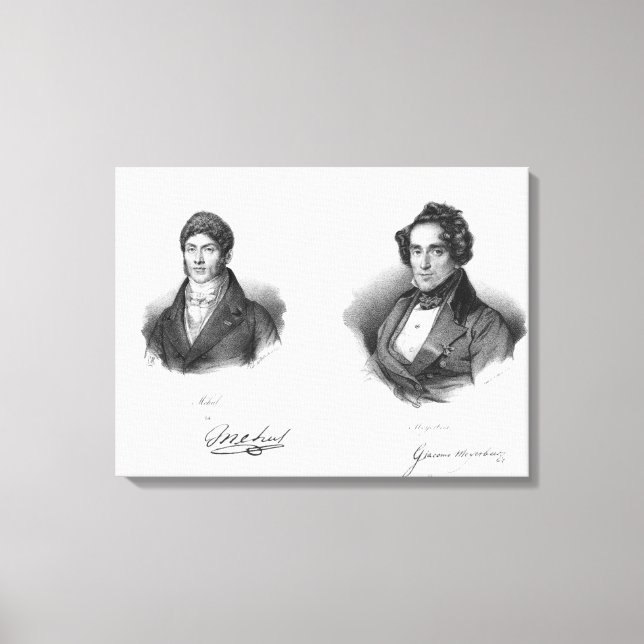 Etienne Mehul och Giacomo Meyeröl Canvastryck (Framsida)