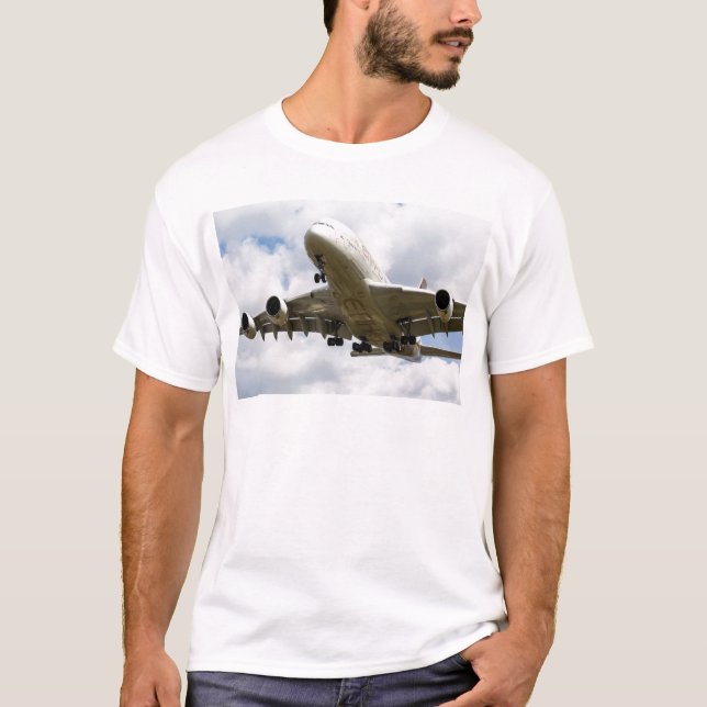 Etihad flygbuss A380 T Shirt (Framsida)