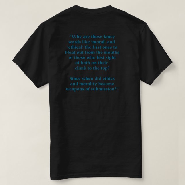 Etik & moral för Tehol/Bugg 2020 T Shirt (Design baksida)