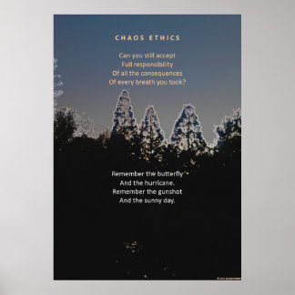 Etik och fjärilseffekt poster
