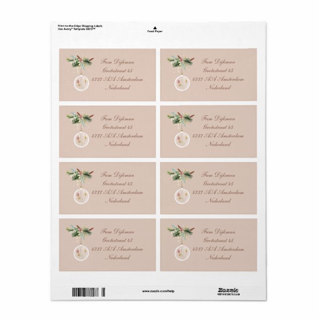 Etiket Fraktsedel (Helt Ark)