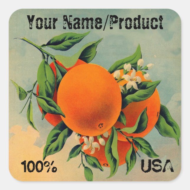 Etikett 2 orange (Framsida)