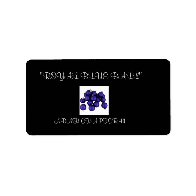 ETIKETT ADRESSETIKETT (Framsidan)