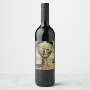 Etikett Alien anpassningsbar vin