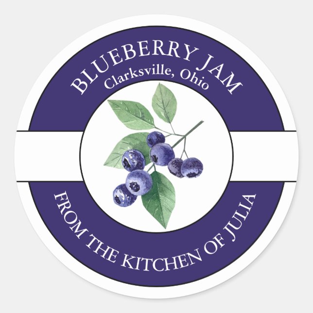 Etikett Blueberry Sylt (Framsida)