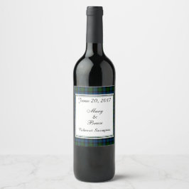 Etikett Campbell Scottish Bröllop Vin
