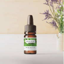 Etikett Cilantro Essential Oils Fragrance Flaska